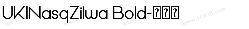 UKINasqZilwa Bold字体转换